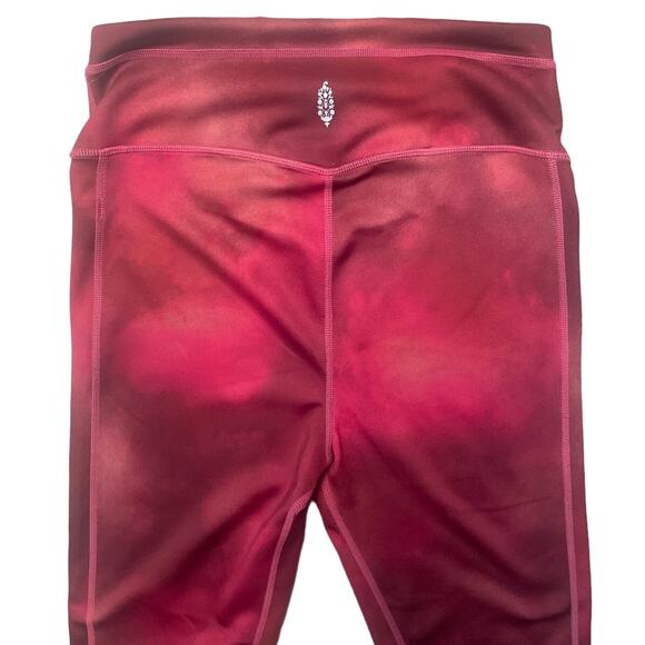 Free People FP Movement Reversible Beat the Heat Leggings Red Combo Size Medium - Picture 8 of 11